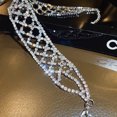 thumbnail image 5 of Collar de mariposa con diamantes completos, cadena de clavícula con personalidad, adecuado para collares decorativos para mujer, 2 uds., 5 of 5