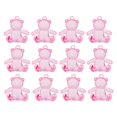 thumbnail image 1 of 12x Acrílico Facetado Oso Cochecito Encantos Cuentas Colgantes Para Manualidades DIY Oso Rosa Sunnimix Encantos de oso de acrílico, 1 of 8