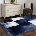 thumbnail image 3 of Blue White Runner Rug 2.7x5 FT, Non Slip Entryway Carpet, Abstract Graffiti Graffiti Art Paint Washable Soft Floor Carpet Entrance Mat Non-Shedding Throw Rug for Hallway Laundry Room Bedside, 3 of 9