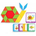 thumbnail image 2 of Rompecabezas de madera Tangram Montessori juguete educativo clásico-155 formas geométricas y 24 tarjetas de diseño para niños de 3 4 5 6 7 años esquí esquí Gafas de esquí, 2 of 5