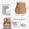 thumbnail image 6 of Diaper Bag Backpack for Mom/Dad with Changing Pad, Multi-Function Neoprene Large Newborn Baby Maternity Bags Travel Tote with Insulated Pockets Oat, 6 of 10