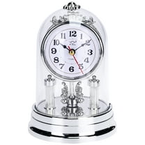 Unique Bargains Vintage Desk Clock Silent Retro Battery Operated Silver