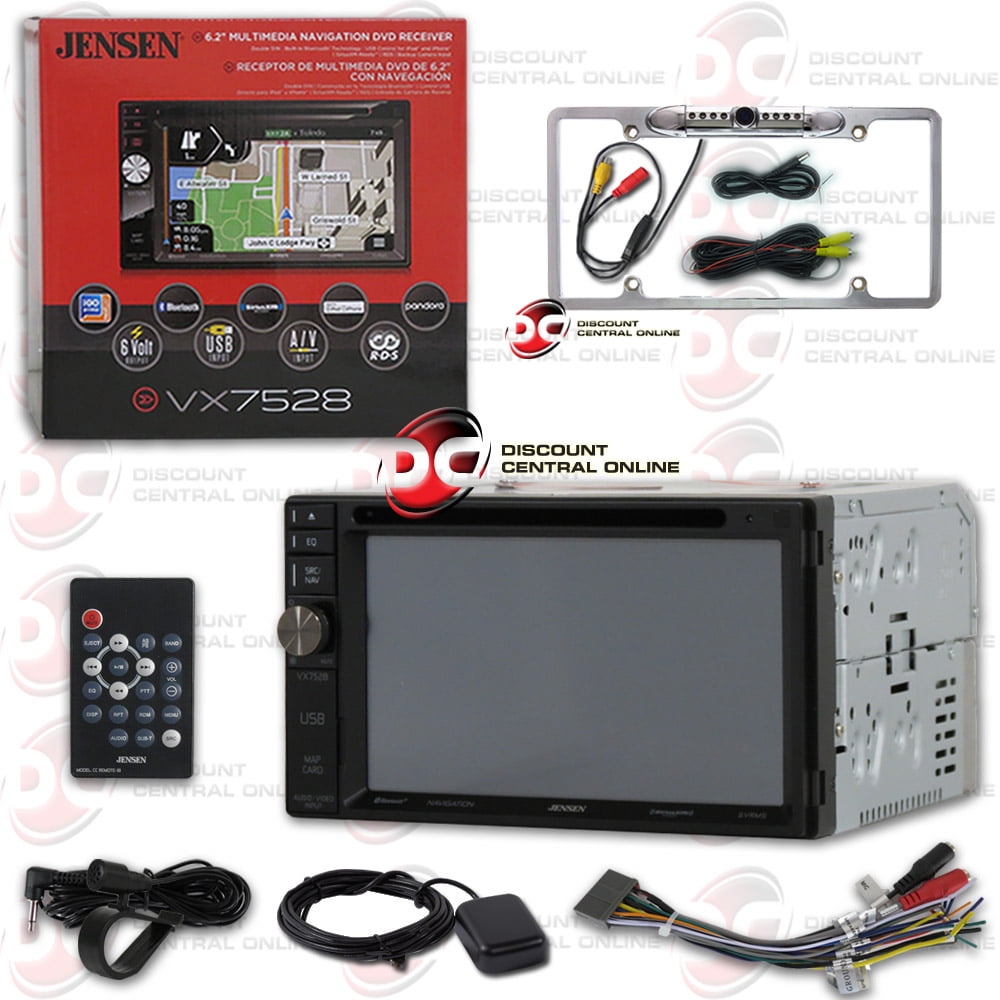 Jensen 2DIN VX7528 6.2 Car Stereo CD DVD builtin GPS navigation