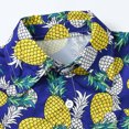 thumbnail image 5 of Favoffer Unisex Kids' Summer Multicolor Hawaiian Graphic Button-Up Shirt & Round Neck Short-Sleeve Vacation-Ready Relaxed Notch Collar, for Casual, Travel, Beach, Play 2-12Y, 5 of 6