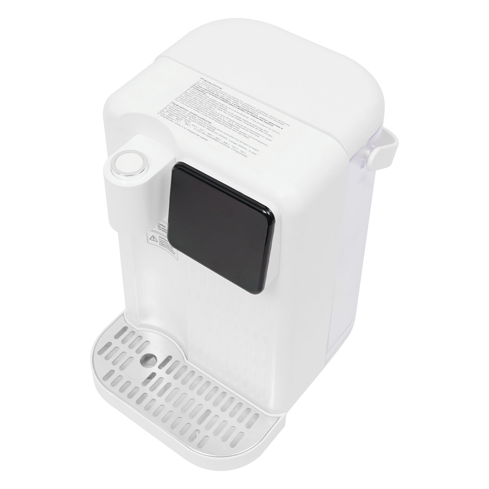 3s Instant Hot Water Dispenser, 2200W Countertop Hot Water Dispenser with LED Display & Light and 3L Water Tank, Water Warmer Hot Water Dispenser for Travel Hotel Bedroom Office White 110V