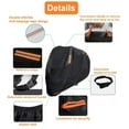 thumbnail image 4 of Universal Motorcycle Cover Waterproof Outdoor All Season Protection with Reflective Strips and Lockholes, Sze XXXL, 104x41x49 inch, 4 of 6