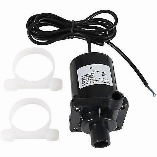 Pompe à Eau Solaire DC Sans Balais Pompe de Circulation Submersible Pompe à Terre Silencieuse Haute Levée 7 Mètres 24V js_Perfect Gift