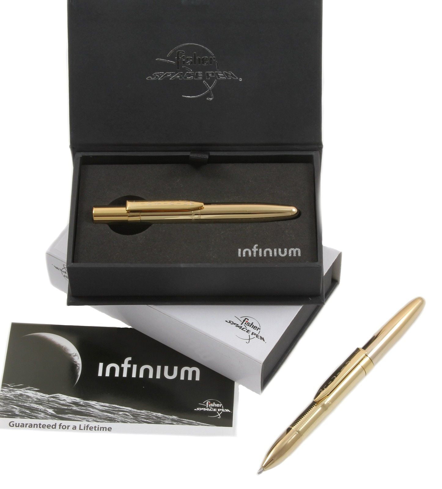 Fisher Space Pen Infinium Gold Titanium Nitride Body BlueInk
