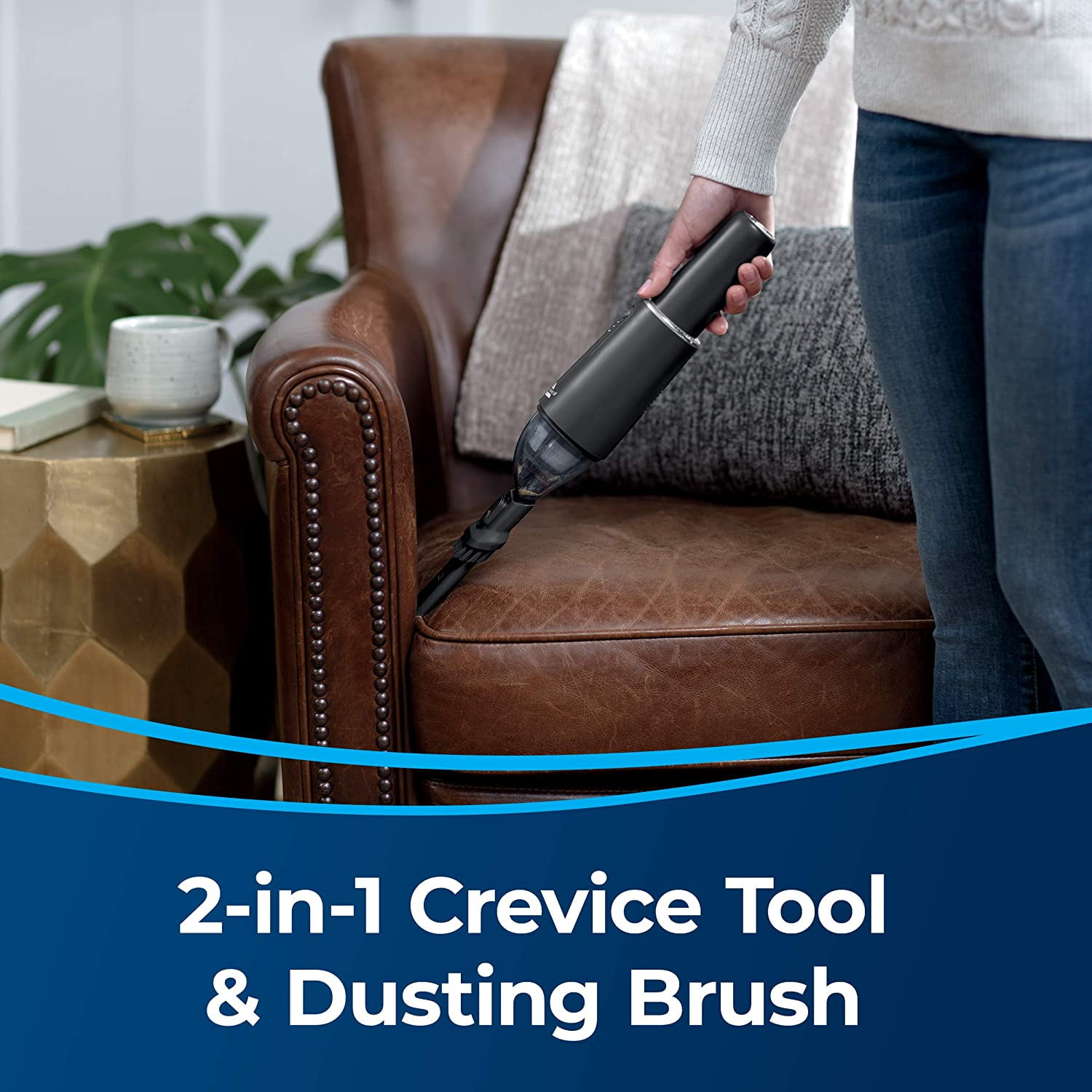 BISSELL® AeroSlim™ Cordless Hand Vacuum with 2-in-1 Crevice Tool & Dusting Brush, 29869
