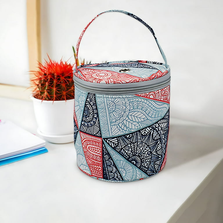 Naxoaeo Yarn Storage Mini Yarn Bag for Crocheting with Holes