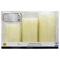 thumbnail image 1 of Mainstays 3PC LED Wax Pillar Candles Set with remote, 1 of 3