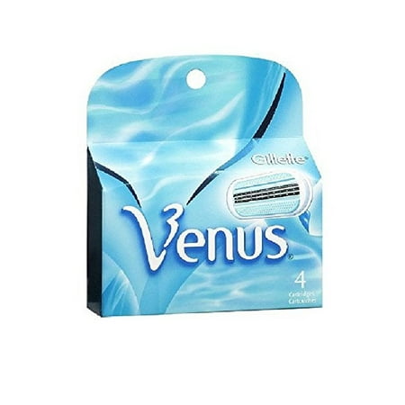 Gillette Venus Women's Refill Razor Blade Cartridges, 4 ct + Facial Hair Remover