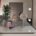 thumbnail image 3 of Table Makeup Mirror Chrome Brass Swivel Magnifying Two Sided Renovators Supply, 3 of 10
