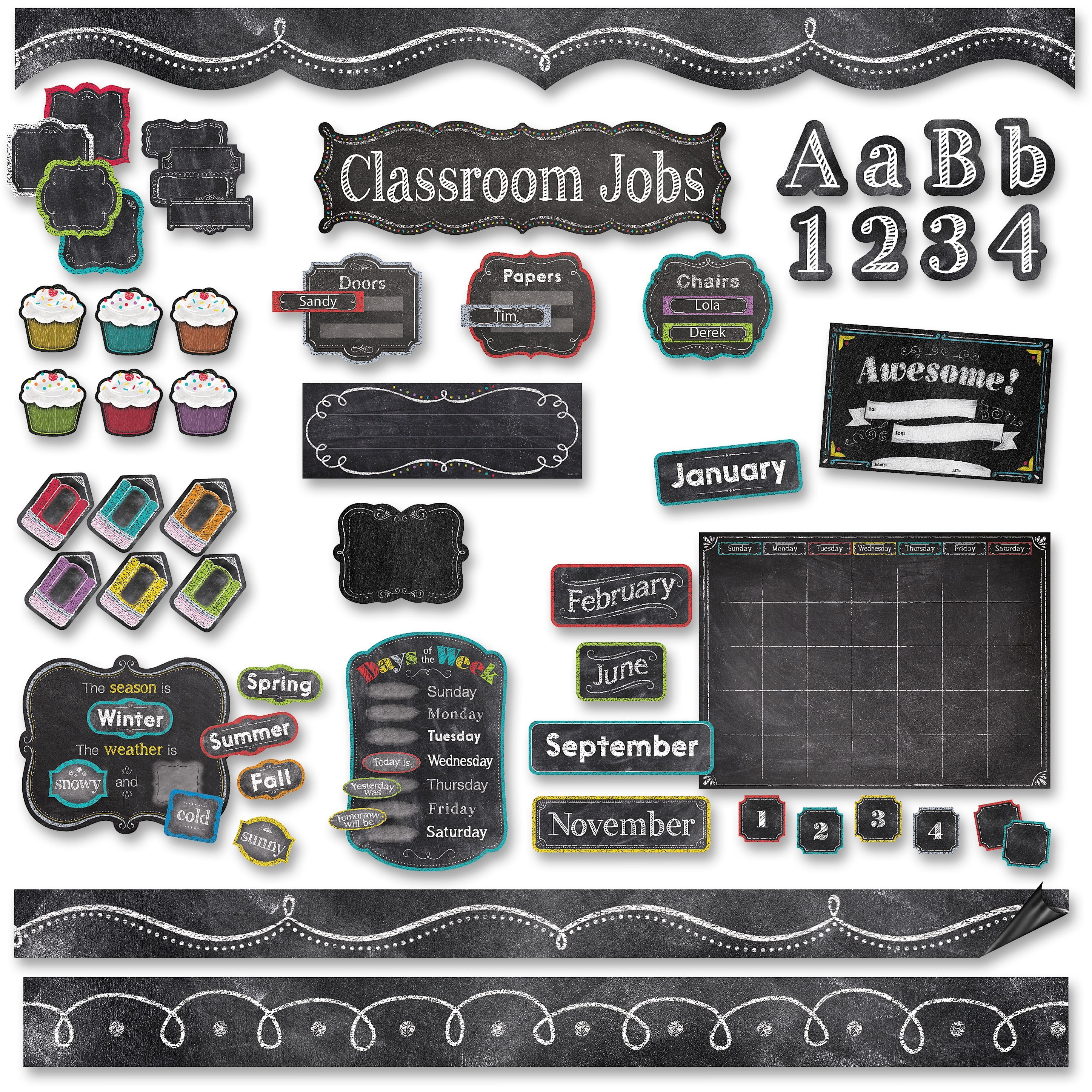 Home Kids & Teens at Home Calendar Set Bulletin Board 4728 Creative