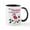 White/Black Inside, variant on CafePress - Flamingo Flock Of Pigeons Mug - 11 oz Ceramic Mug - Novelty Coffee Tea Cup