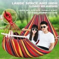 thumbnail image 3 of Tree Hammock, Sturdy Double Hammock Bed Up to 660lbs, Outdoor Portable Hammock with Travel Bag for Camping, Backpacking (78.8"L x 60"W), 3 of 10
