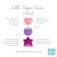 thumbnail image 5 of Bumkins Baby & Toddler Little Dippers 3-Pack, Silicone Dipping Cups, for Dish and Plate 6 Mos+ (Lollipop), 5 of 6