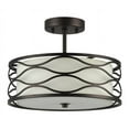 thumbnail image 2 of CHLOE Gwen 2 Light Rubbed Bronze Semi-flush Ceiling Fixture 13" Wide, 2 of 2