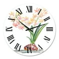 thumbnail image 2 of Designart 'Blossoming Hyacinth In Spring' Traditional Wall Clock, 2 of 5