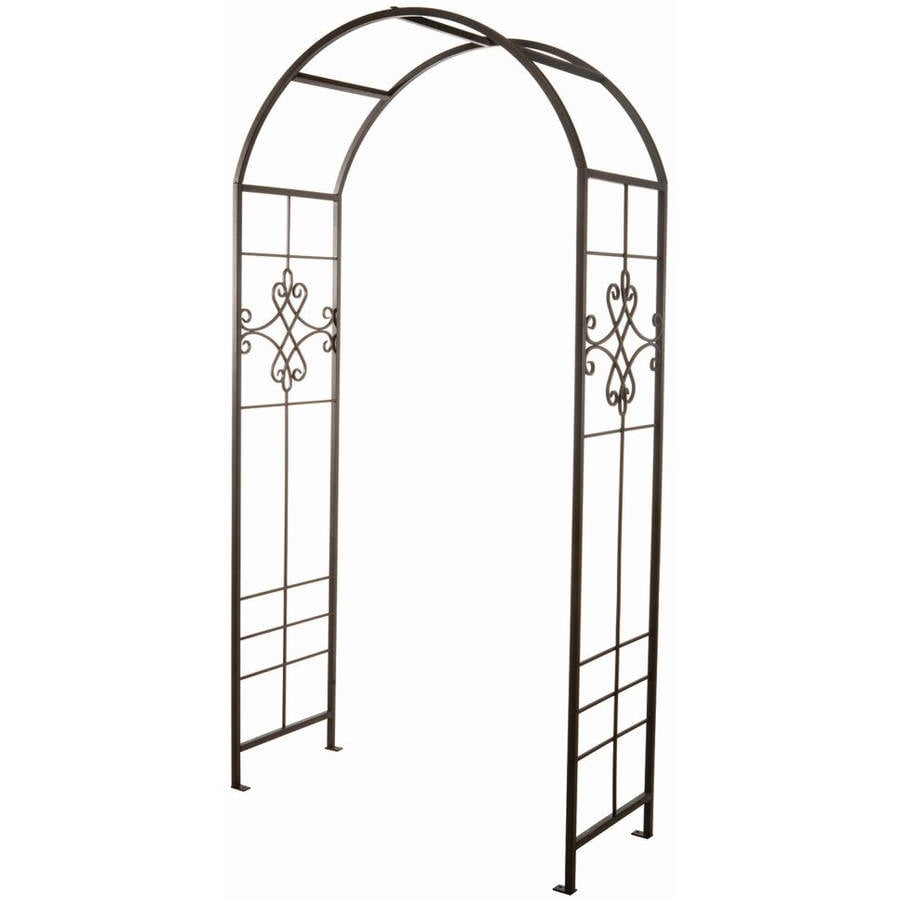 Panacea 90" Quatrefoil Scroll Arbor by Panacea