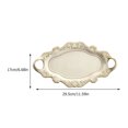 thumbnail image 2 of MasteelfCA 1Pc Double Handles Plate Ceramic Food Plate Delicate Western Food Dish, 2 of 8