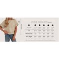 thumbnail image 7 of Lentta Womens Short Sleeve Sweater Round Neck Ruffled Hem Knit Crochet Pullover Casual Top Blouse, 7 of 7