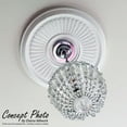 thumbnail image 3 of 20"OD x 1 3/4"P Carved Acanthus Leaf Ceiling Medallion, Cherry (Fits Canopies up to 2"), 3 of 5