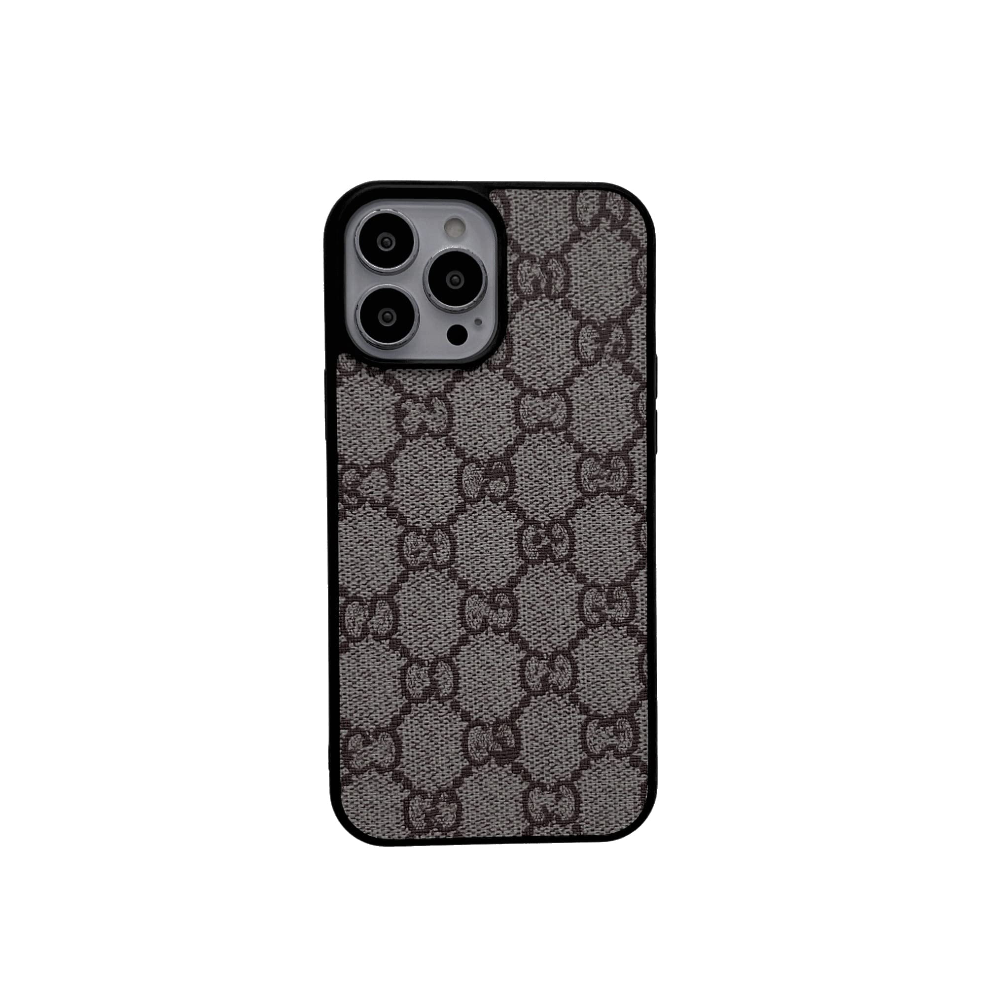 Square Retro Leather Designer Case for iPhone 13 Pro Max, Luxury Classic PU  Leather Phone Cover for Women Men, Cute Diamond Lattice Texture Shockproof  Protective Soft TPU Back Case,Gray : : Electronics