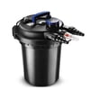 Pond Pump Filter Bio Water Pressure Filter with Ultraviolet Feature UV Light Sterilizer Bulb Canister System Koi Fish Aquarium Tank Garden Water Clarifier 1400 - 2600 Gallons (10000L)