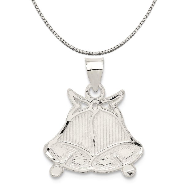Big Sur Sterling Silver Wedding Bells Charm (15mm x 15mm) on a