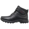 thumbnail image 2 of ROCKPORT Mens Black Removable Insole Water Resistant Elkhart Round Toe Wedge Lace-Up Leather Boots Shoes 9 M, 2 of 5