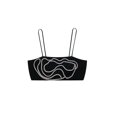 thumbnail image 2 of HH TRAF Top corto sexy sin mangas con espalda descubierta y cremallera lateral para mujer, ropa de verano para mujer, joyería elegante, corsé con tirantes finos, 2 of 5
