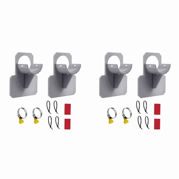 4Set Swimming Pool Pipe Holders, Above Ground Pool Accessories, Pool Accessories, Pool Hoses for Above Ground Pools Gray