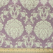 Waverly Inspirations 45" 100% Cotton Damask Sewing & Crafting Fabrics, 8 yd By the Bolt, Lilac