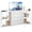 White, variant on EnHomee 3-in-1 Configurable Dresser for Bedroom with Charging Station, 8-Drawer TV Stand for 55/65/ 75 inch TVs, 5 Storage Shelves, for Gaming Room, Hallway, Bedroom, Black