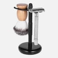 thumbnail image 2 of Men Razor Holder Alloy Shaving Brush Stand High Quality Men s Safety Manual Razor Rack (Not Including Shaving Razor & Brush), 2 of 4