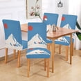 thumbnail image 2 of Yayeee 2 Pack Dining Chair Covers Stretch Parson Chairs Slipcovers Seat Protector, Snow Mountain, 2 of 6