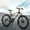 Black, variant on 26" Fat Tire Bike for Adults, 21 Speed,High Carbon Steel Frame,Orange