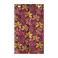 thumbnail image 1 of Autumn Hanging Pocket Organizer, Warm Tones Repeating Leaves Design Colorful Blooming Fall Flora, Printed Polyester Storage Bag with Pockets, 21" x 31", Purple Dark Coral and Yellow, 1 of 2