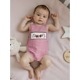 thumbnail image 6 of BemeyourBBs Baby Boy Plaid Tank Romper Football Embroidery Round Neck Jumpsuit, 6 of 9