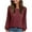 Wine[Crew Neck], variant on Chiccall Womens Long Sleeve Shirts Fall Fashion Tops 2025 Crew Neck Dressy Sweaters Tunic Work Tops Casual Outfits for Women