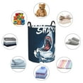 thumbnail image 6 of Haiem Shark Leather Dirty Clothes Laundry Basket,Sturdy & Waterproof,Collapsible Round Design For Efficient Space Management,Multi-Purpose Storage Basket, 6 of 8