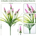 thumbnail image 2 of Artificial Plants Outdoor, 12PCS Lavender Artificial Flowers, UV Resistant Fake Flowers, Faux Flowers for Outdoor Planters for Home Garden Outside Porch Decor, 2 of 6