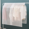 thumbnail image 6 of ifundom White PEVA Closet Storage Bags for Clothes Rack, 2-Pack Water-Resistant Garment Covers for Clothing, 6 of 6