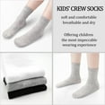 thumbnail image 4 of 12 Pairs Toddler Socks Kids Crew Mid Calf Dress Socks 1-13 Years for Boys Girls Children, 4 of 7