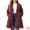 Burgundy, variant on DARING DIVA Women's Plus Size Winter Outerwear Coat with Shawl Collar 1X Burgundy