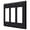 Paint Black, variant on Deltana SWP4740U26 Triple Rocker Switch Plate, Bright Chrome - Solid