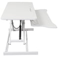 thumbnail image 5 of Adjustable Height Standing Laptop Desk Sit to Stand Workstation with Keyboard Tray Ergonomic Monitor Riser White, 5 of 10