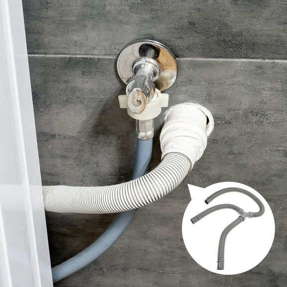 WEUVEB Flexible Drainage Hose for Kitchen Sink and Washing Basin, Dual Sewer Connector, and Easy to Install, 1 Set