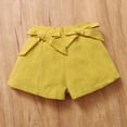 thumbnail image 5 of 4T Baby Girls Clothes 5T Toddler Girls Summer 2PCS Outfits Sleeveless Floral Strap Top Shorts Set Yellow, 5 of 6